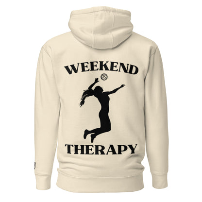 Weekend Therapy Volleyball Hoodie – Serve Edition by Weekend Therapy™ – Weekend Therapy Clothing