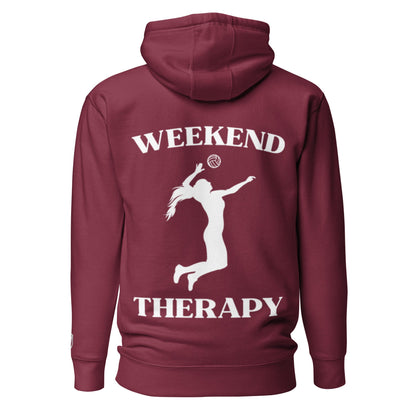Weekend Therapy Volleyball Hoodie – Serve Edition by Weekend Therapy™ – Weekend Therapy Clothing