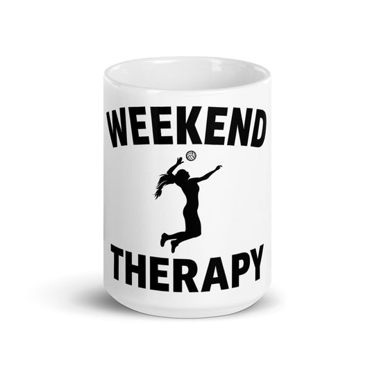 Weekend Therapy Volleyball Mug – Serve Edition by Weekend Therapy™ – Weekend Therapy Clothing