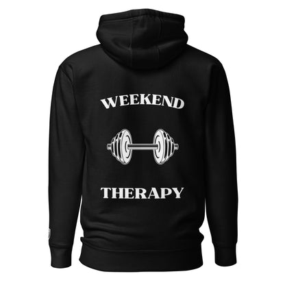 Weekend Therapy Weightlifting Hoodie – Heavy Dumbbell Edition by Weekend Therapy™ – Weekend Therapy Clothing