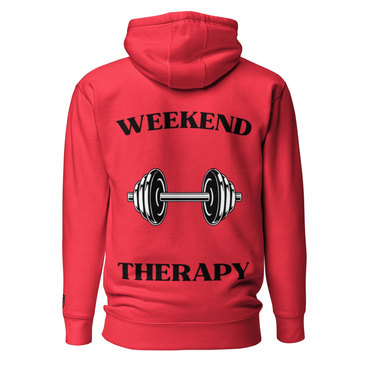Weekend Therapy Weightlifting Hoodie – Heavy Dumbbell Edition by Weekend Therapy™ – Weekend Therapy Clothing