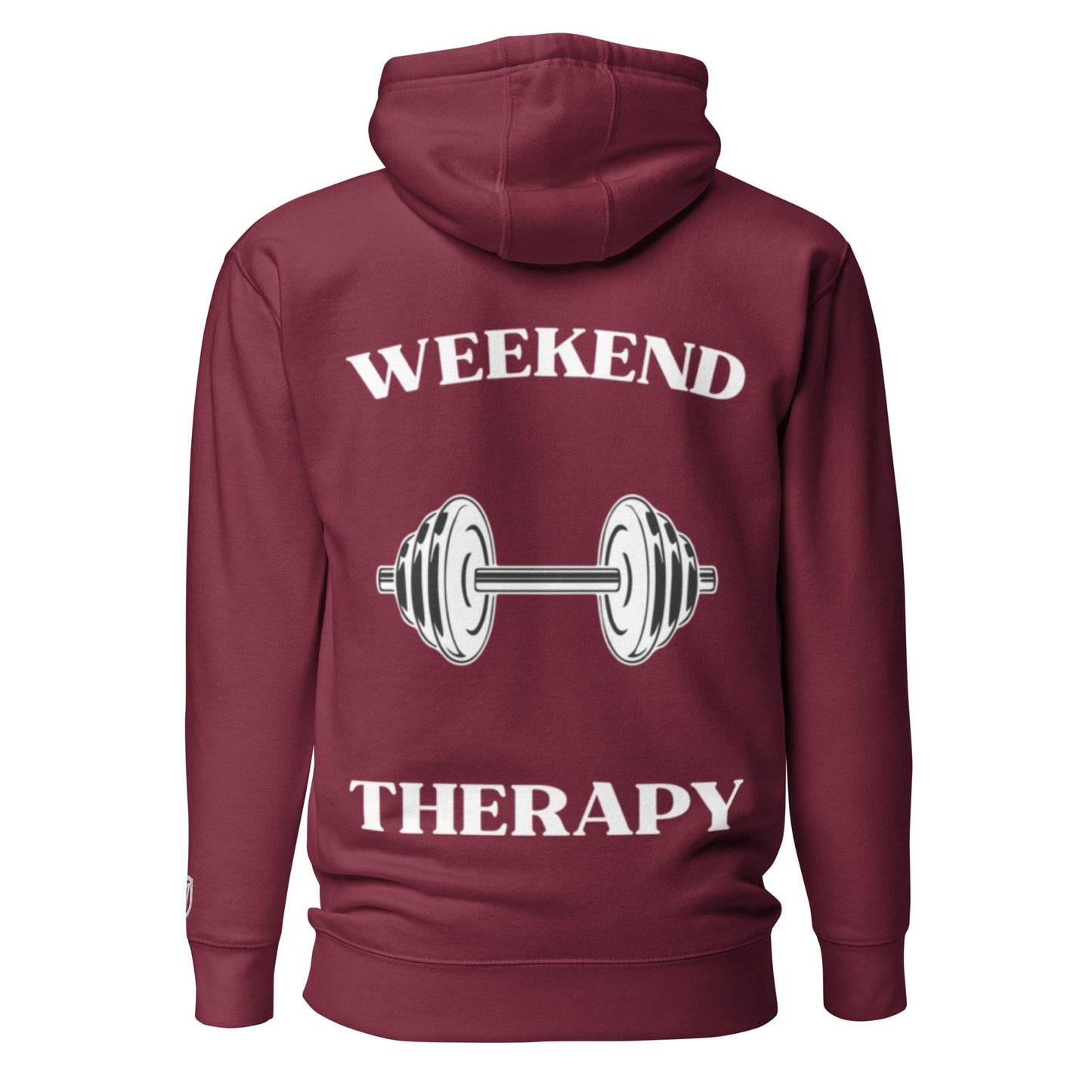 Weekend Therapy Weightlifting Hoodie – Heavy Dumbbell Edition by Weekend Therapy™ – Weekend Therapy Clothing