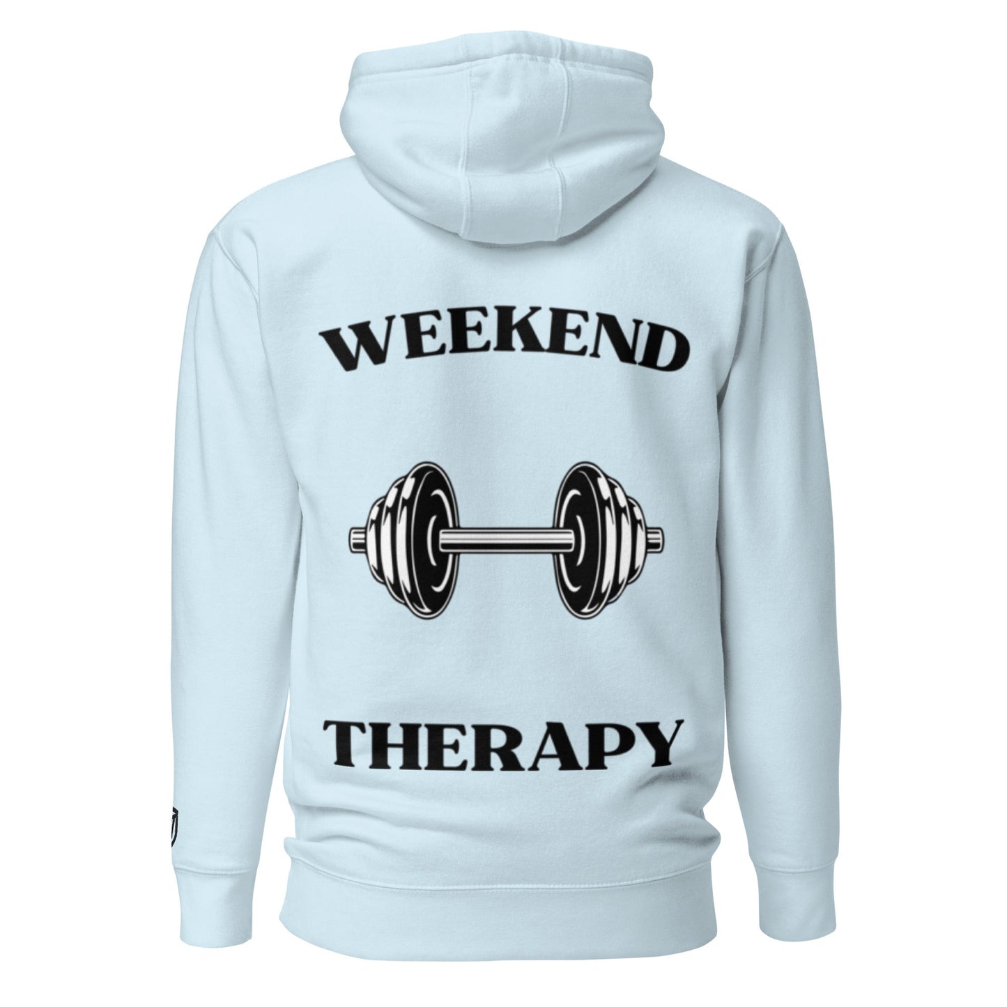 Weekend Therapy Weightlifting Hoodie – Heavy Dumbbell Edition by Weekend Therapy™ – Weekend Therapy Clothing