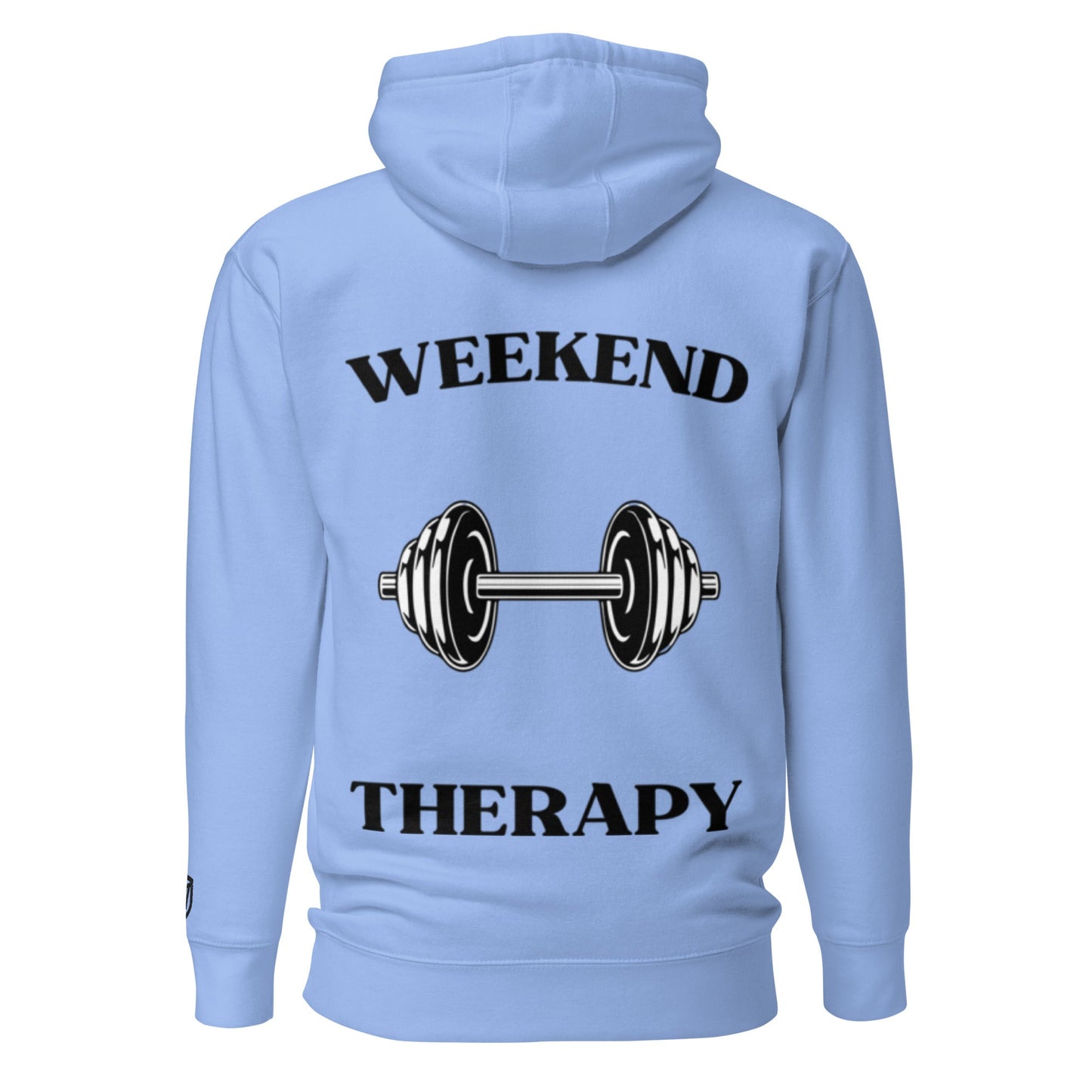 Weekend Therapy Weightlifting Hoodie – Heavy Dumbbell Edition by Weekend Therapy™ – Weekend Therapy Clothing