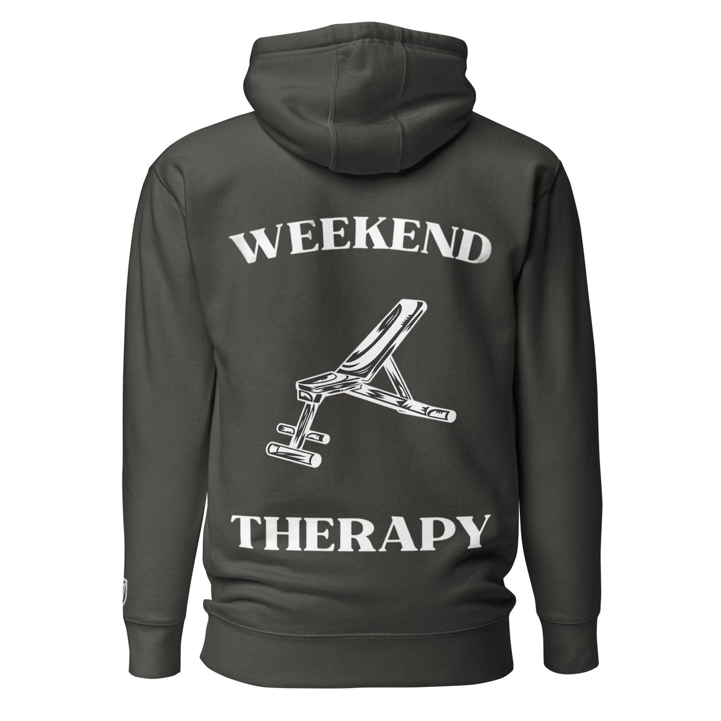 Weekend Therapy Weightlifting Hoodie – Incline Bench Edition by Weekend Therapy™ – Weekend Therapy Clothing