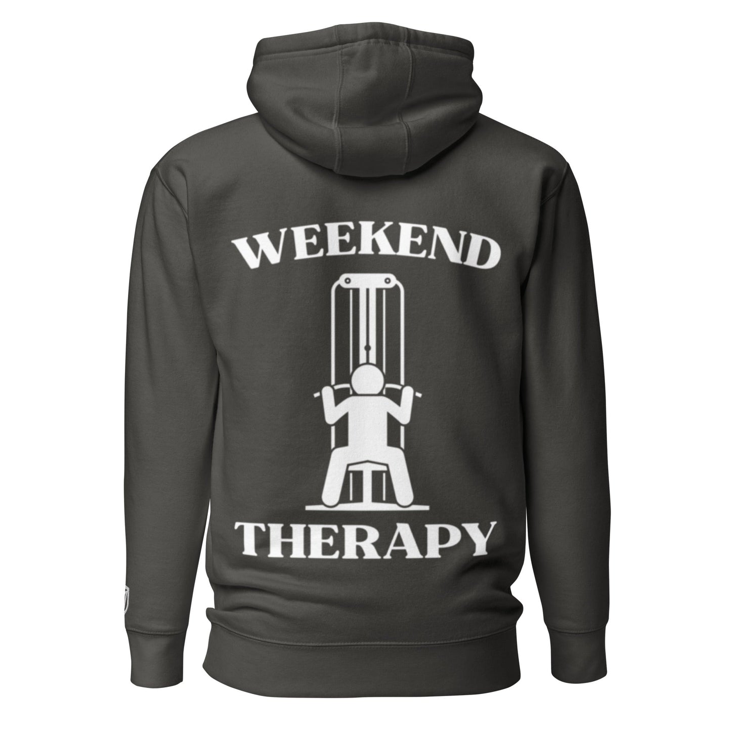 Weekend Therapy Weightlifting Hoodie – Lat Pulldown Edition by Weekend Therapy™ – Weekend Therapy Clothing