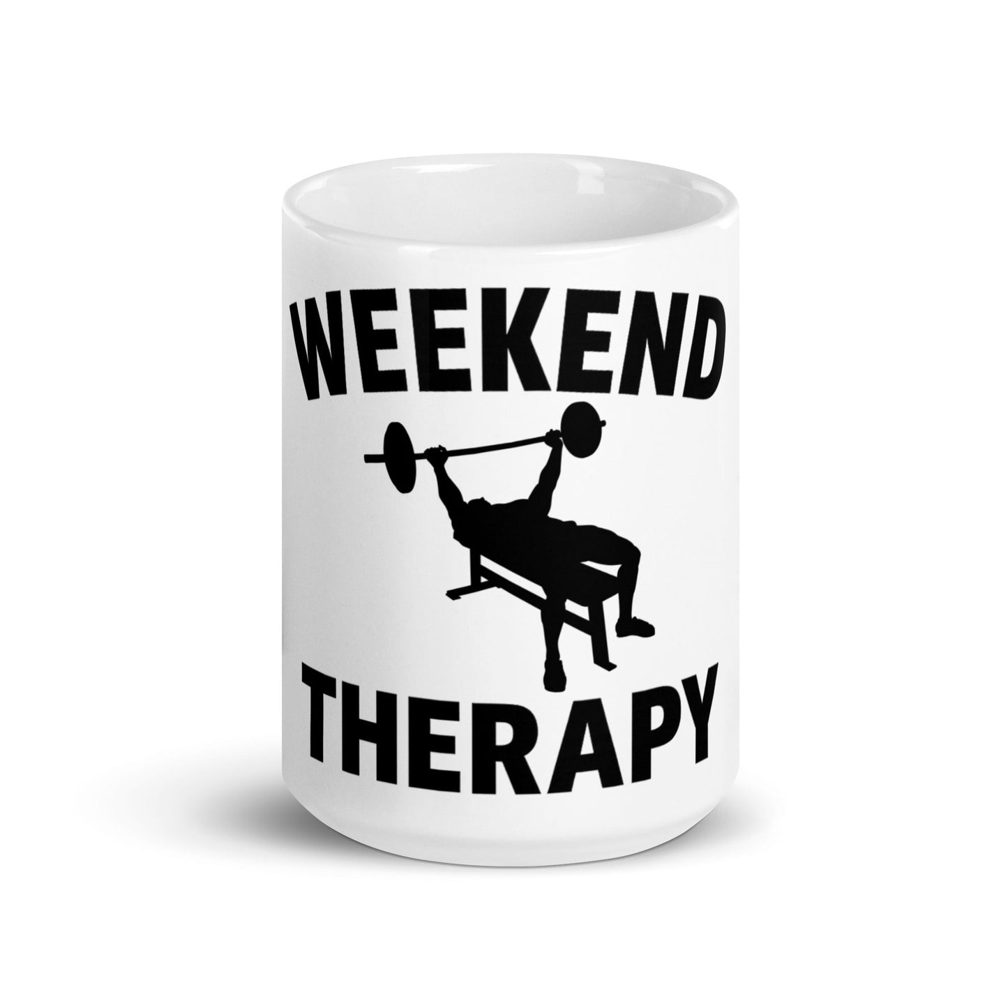 Weekend Therapy Weightlifting Mug – Bench Edition by Weekend Therapy™ – Weekend Therapy Clothing