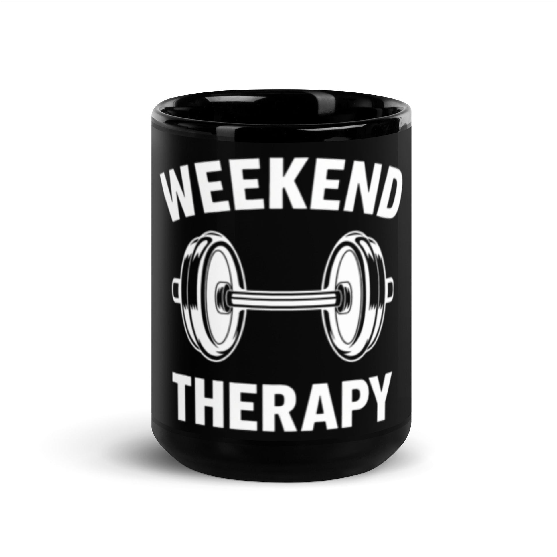 Weekend Therapy Weightlifting Mug – Dumbbell Edition by Weekend Therapy™ – Weekend Therapy Clothing