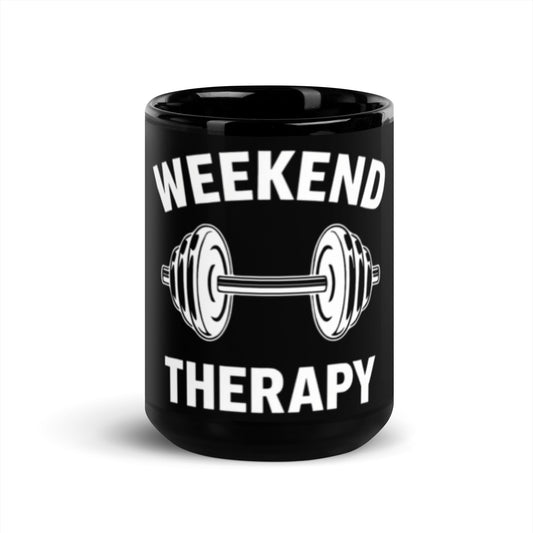 Weekend Therapy Weightlifting Mug – Heavy Dumbbell Edition by Weekend Therapy™ – Weekend Therapy Clothing