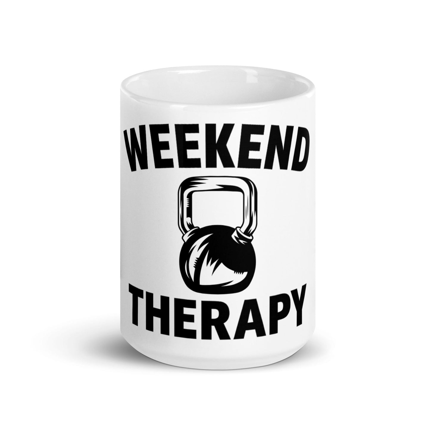 Weekend Therapy Weightlifting Mug – Kettlebell Edition by Weekend Therapy™ – Weekend Therapy Clothing