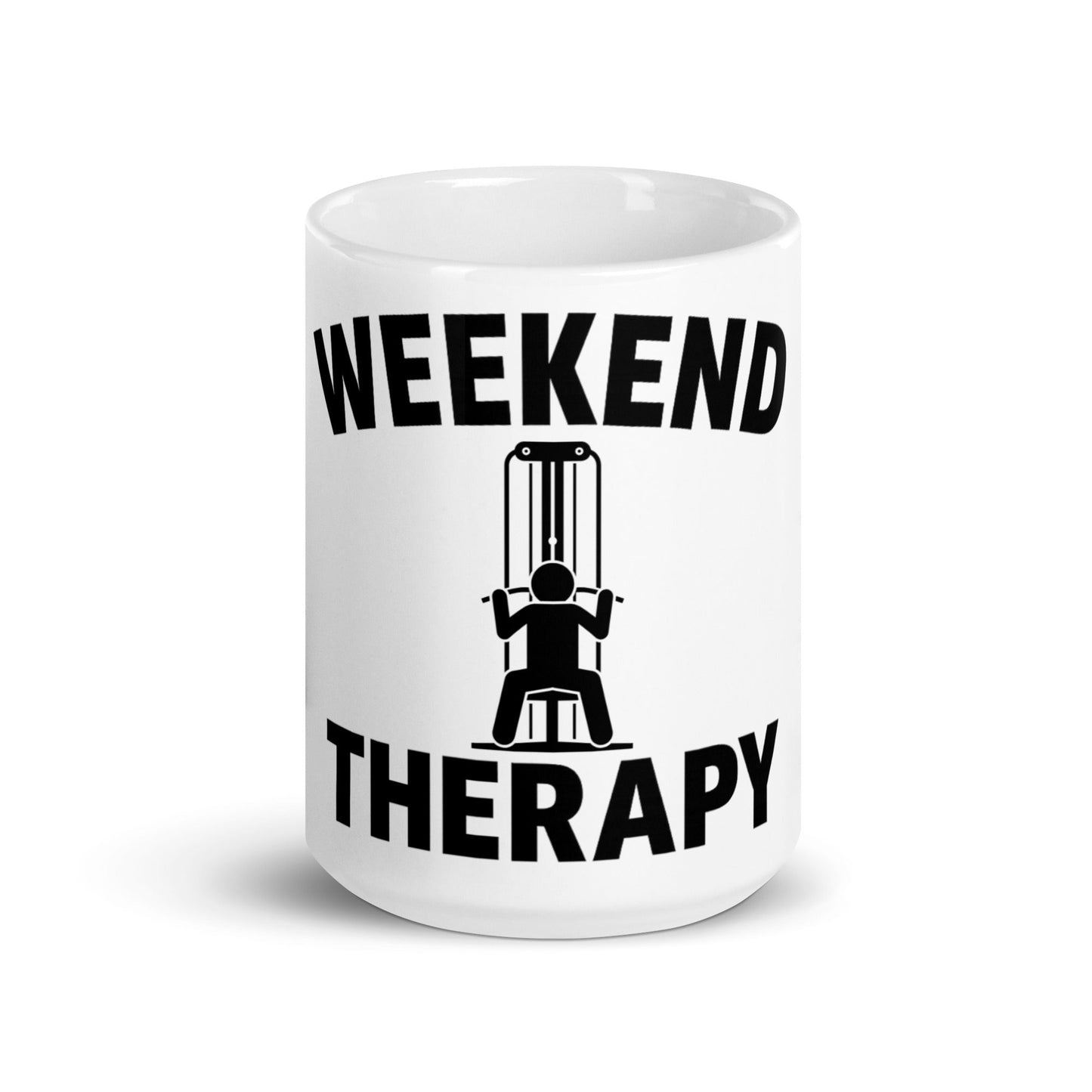 Weekend Therapy Weightlifting Mug – Lat Pulldown Edition by Weekend Therapy™ – Weekend Therapy Clothing