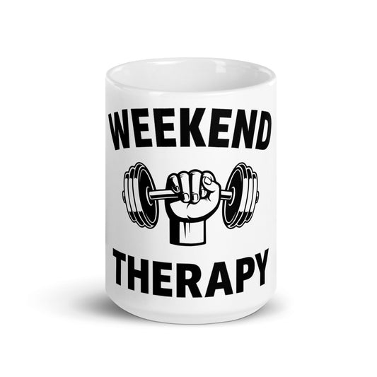 Weekend Therapy Weightlifting Mug – Weights Edition by Weekend Therapy™ – Weekend Therapy Clothing