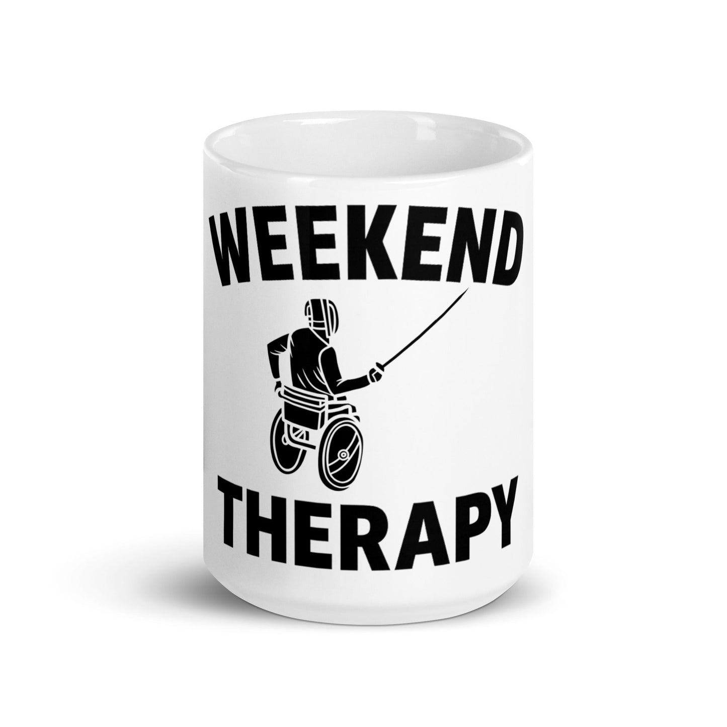 Weekend Therapy Wheelchair Fencing Mug – Fencing Edition by Weekend Therapy™ – Weekend Therapy Clothing