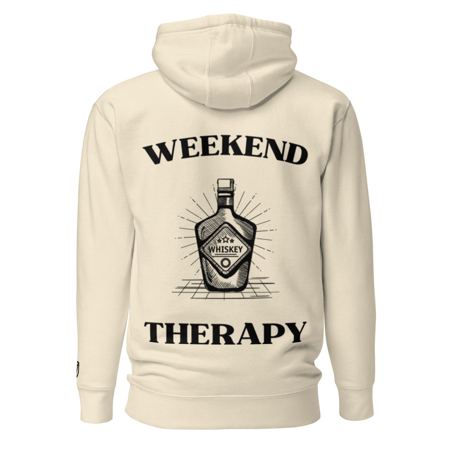 Weekend Therapy Whiskey Bottle Hoodie – Barrel Edition by Weekend Therapy™ – Weekend Therapy Clothing