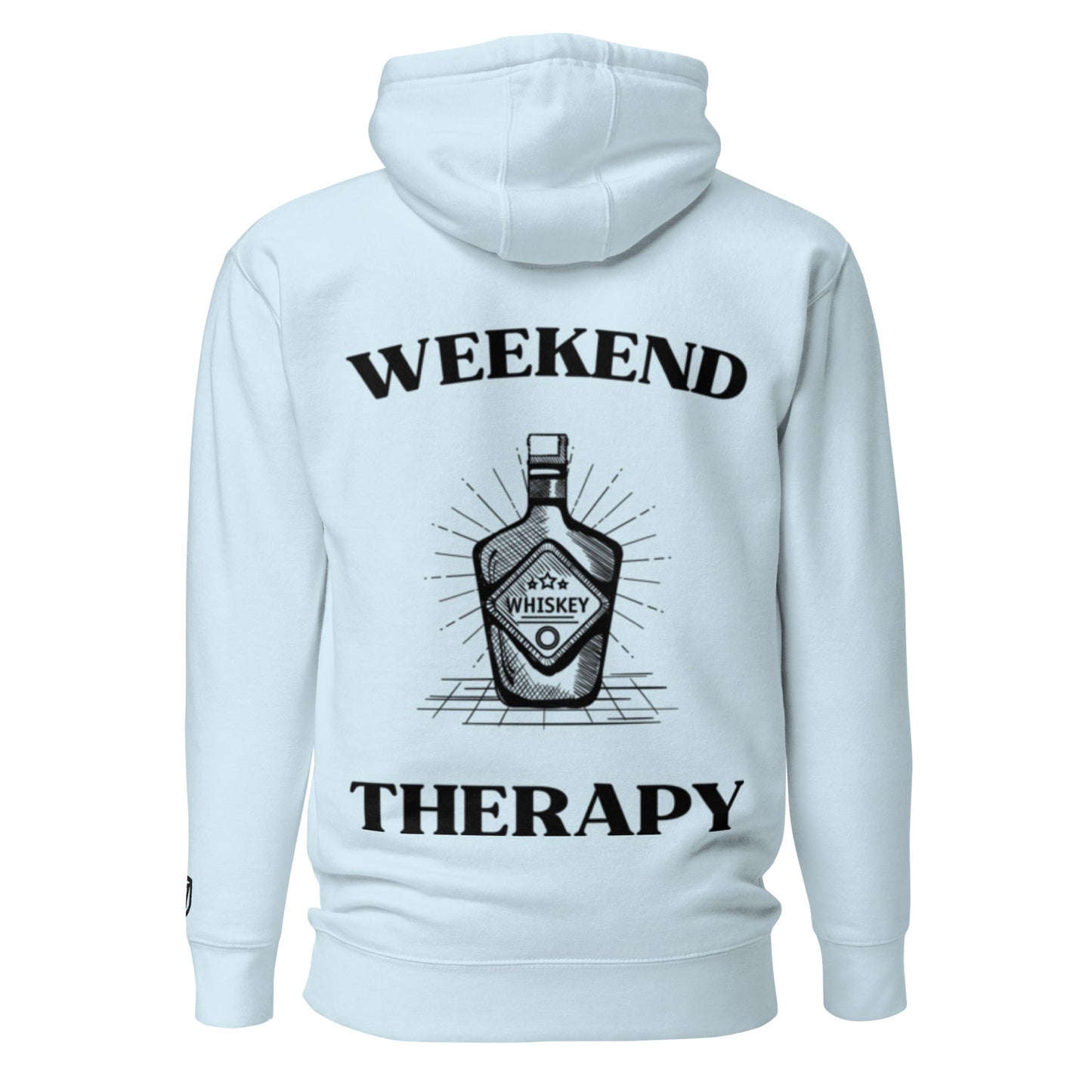 Weekend Therapy Whiskey Bottle Hoodie – Barrel Edition by Weekend Therapy™ – Weekend Therapy Clothing