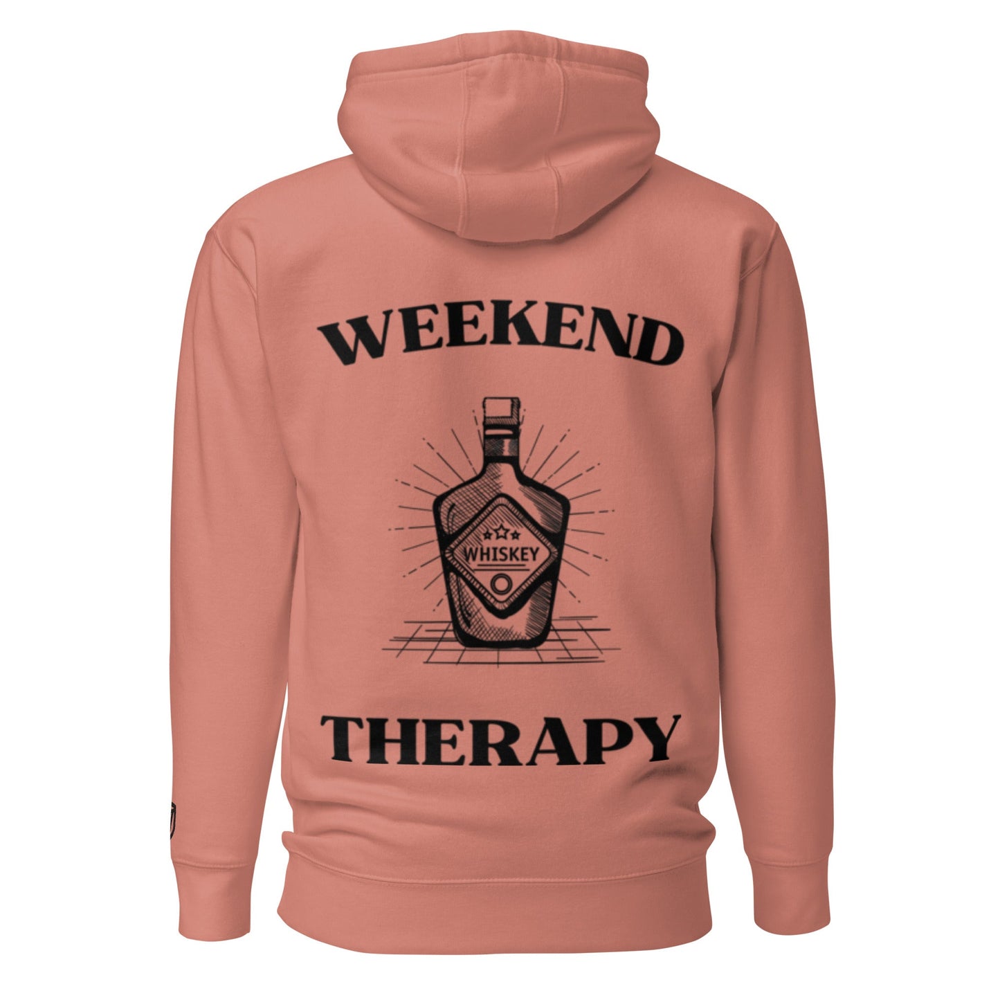 Weekend Therapy Whiskey Bottle Hoodie – Barrel Edition by Weekend Therapy™ – Weekend Therapy Clothing