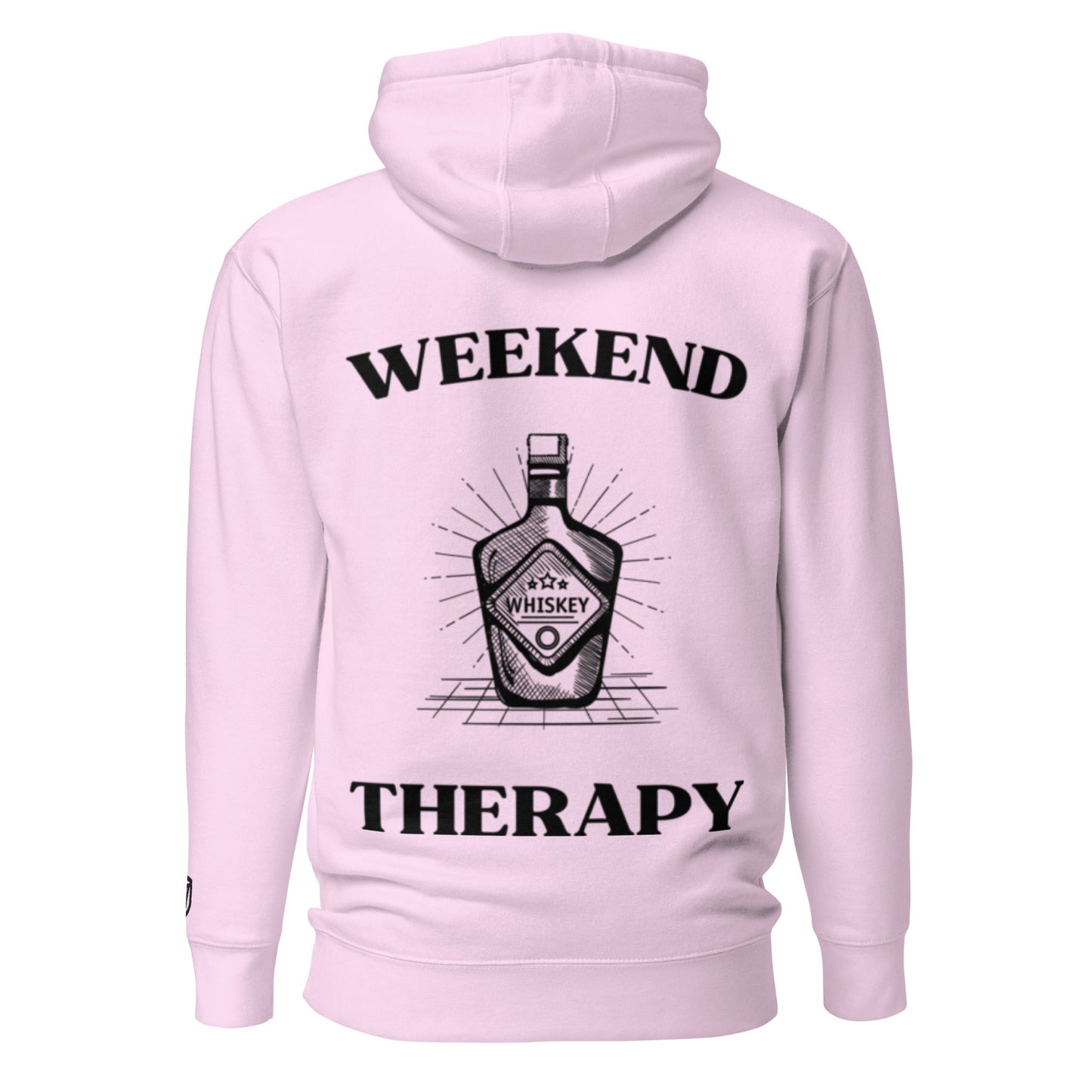 Weekend Therapy Whiskey Bottle Hoodie – Barrel Edition by Weekend Therapy™ – Weekend Therapy Clothing