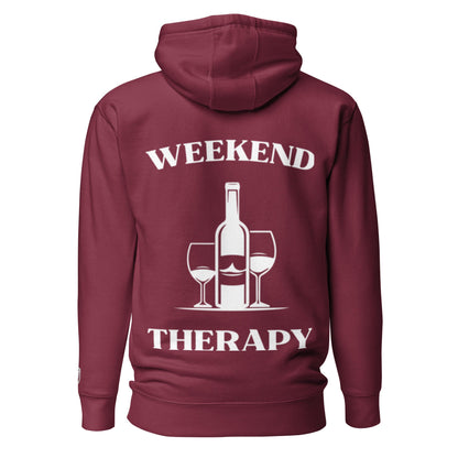 Weekend Therapy Wine Bottle Hoodie – Vineyard Edition by Weekend Therapy™ – Weekend Therapy Clothing