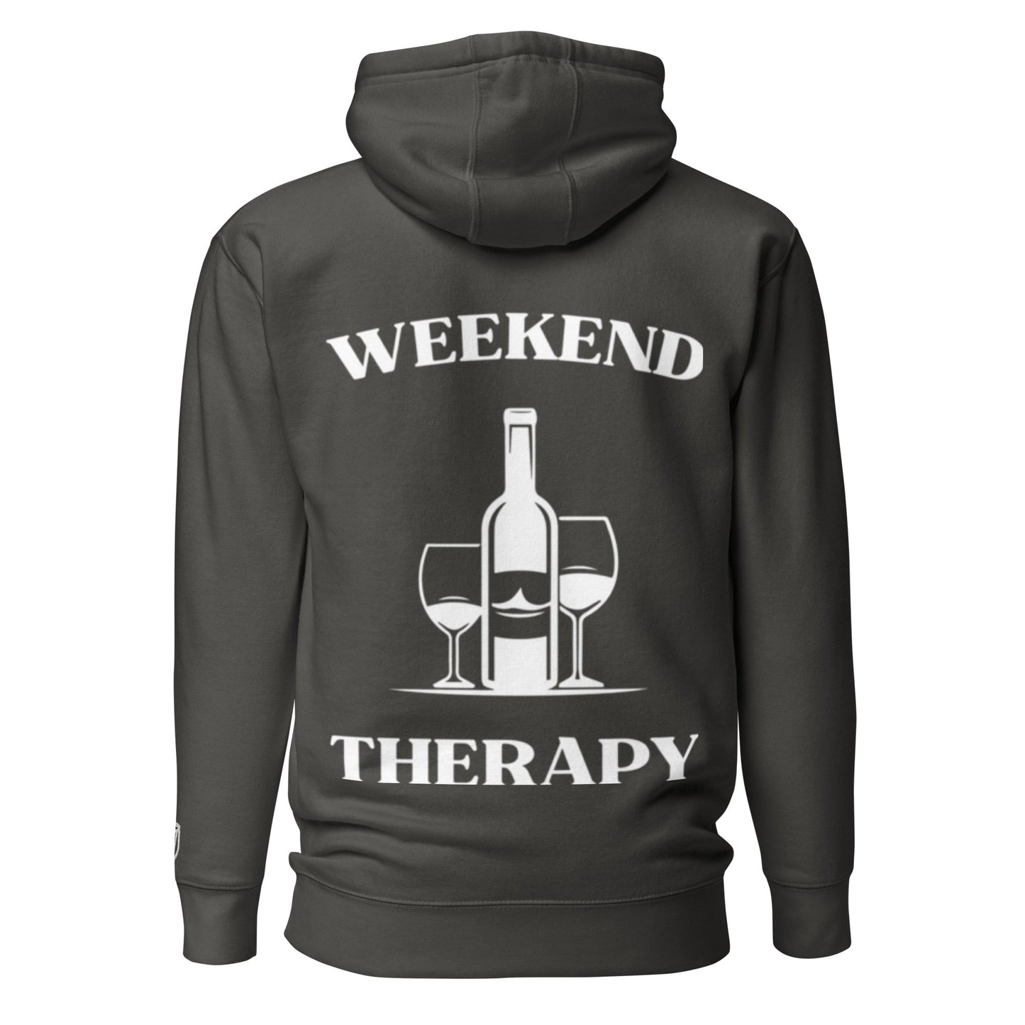 Weekend Therapy Wine Bottle Hoodie – Vineyard Edition by Weekend Therapy™ – Weekend Therapy Clothing